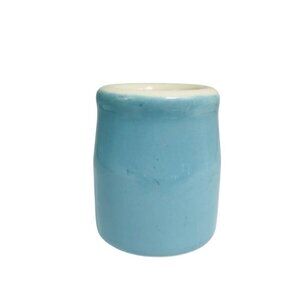 Vintage Chefsware Creamer Blue Barrel Shape No Handle Blue Coors China USA